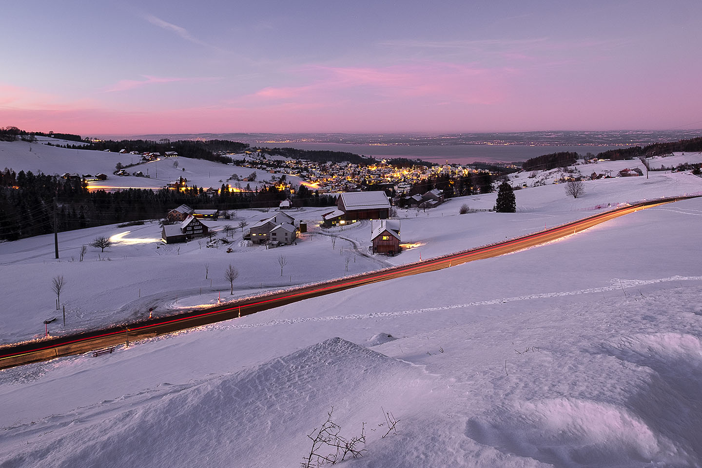 Winterabend ob Heiden